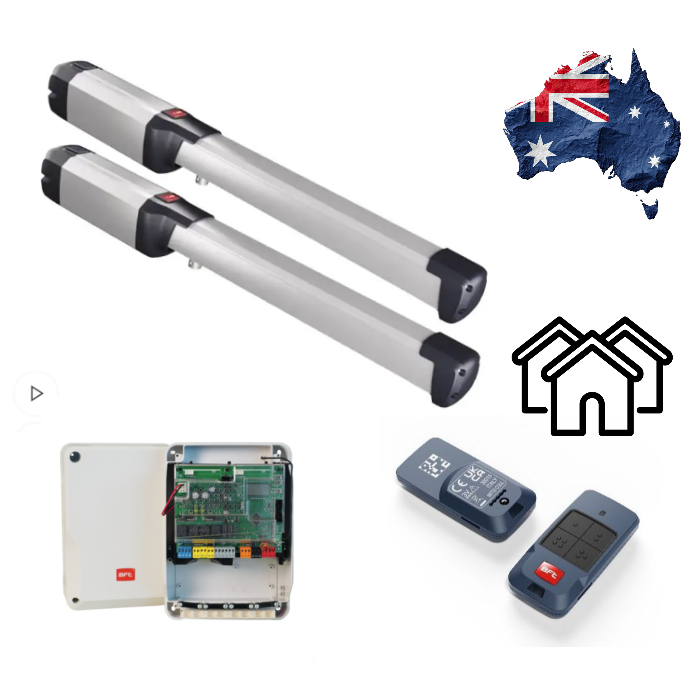 BFT Phobos A25 Double Swing Gate Motor Kit - Powered Gates Australia