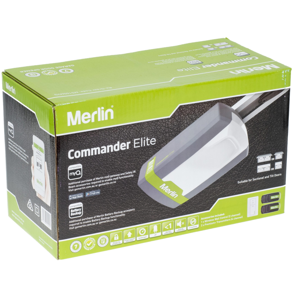 Merlin Garage Sectional Door Opener MS105MYQ - Powered Gates Australia