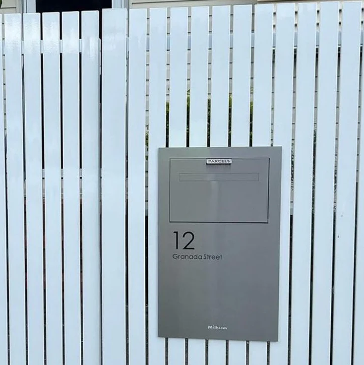 Number Signage for Milkcan Parcel Box - Powered Gates Australia