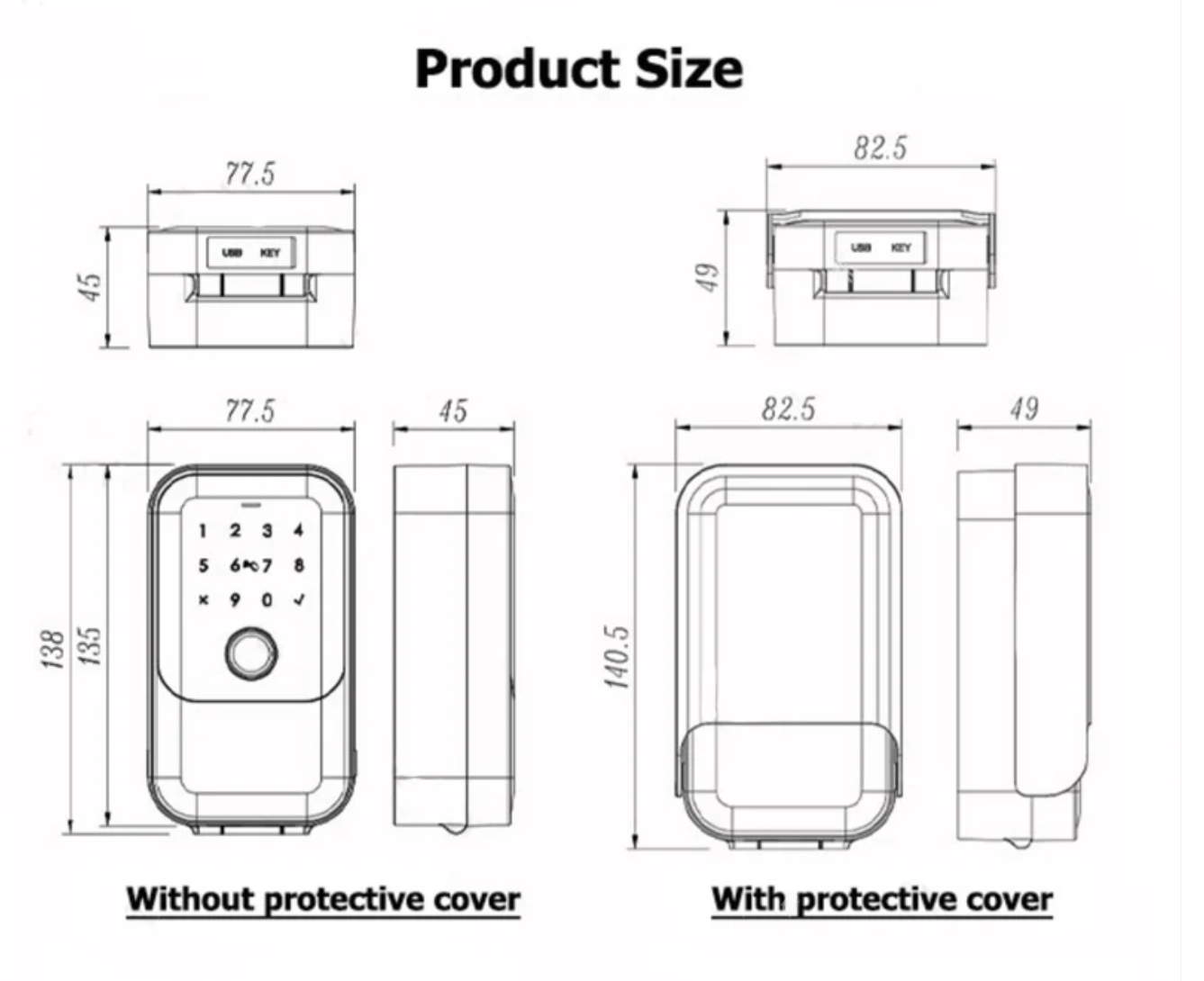 Lion Head Premium Digital Keysafe Box - Toorak - Powered Gates Australia