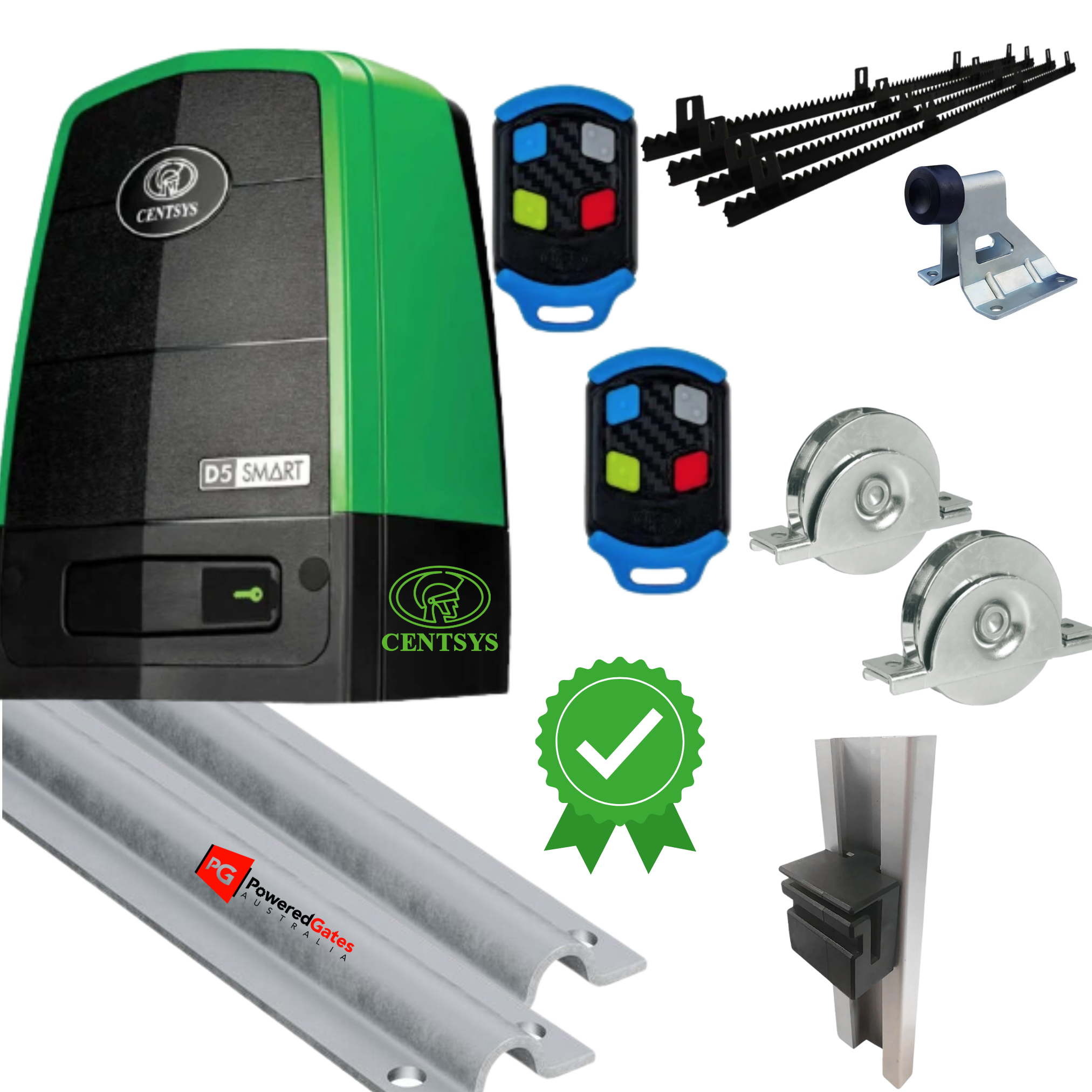 Centsys D5 Smart Sliding Gate Hardware + Motor Kit - Powered Gates Australia