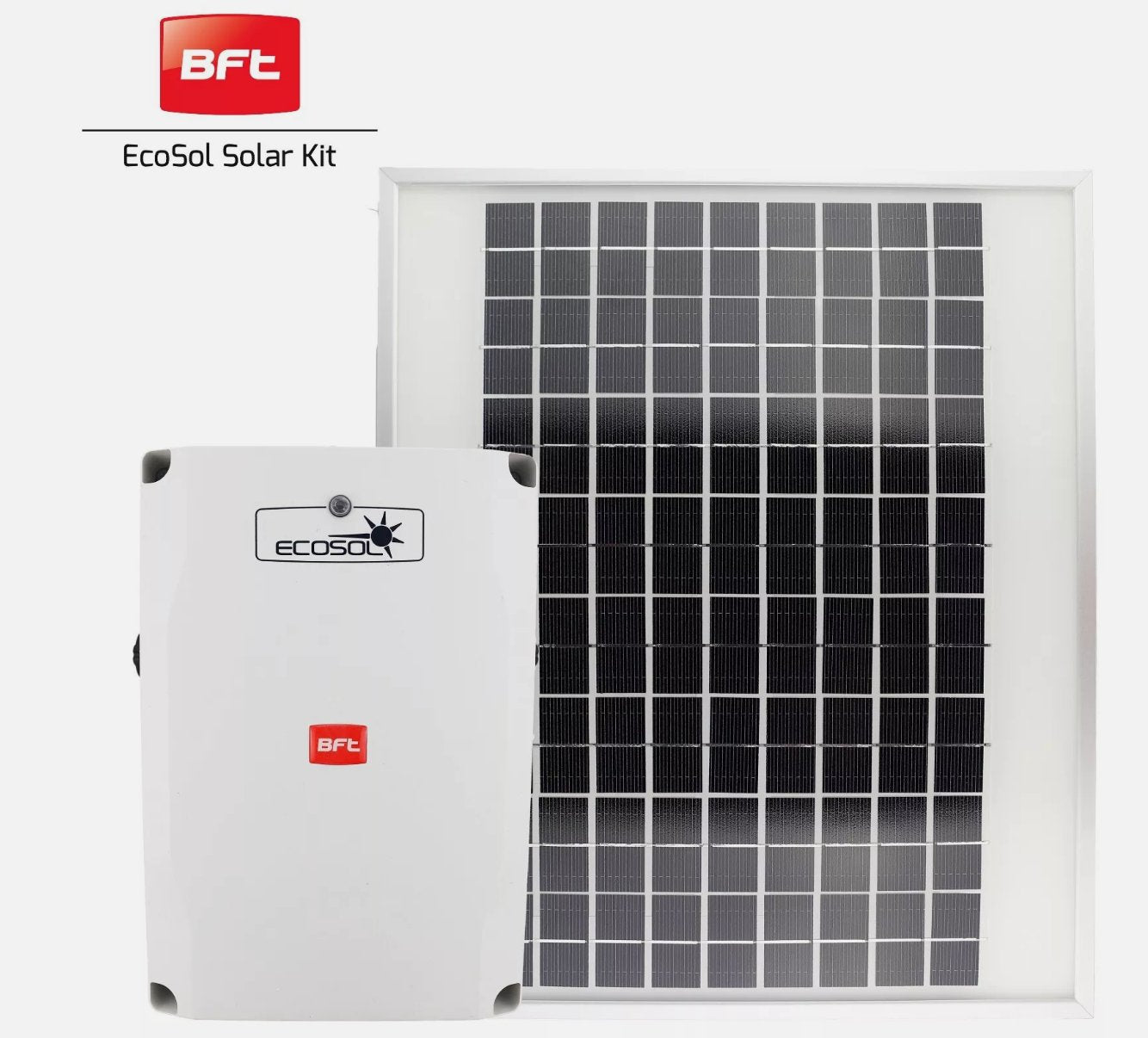 BFT Solar Power Kit inc Solar Panel & Battery - for BFT Gate motors - Powered Gates Australia