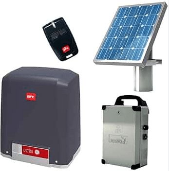 BFT Deimos Solar Power Sliding Gate Motor + Hardware Bundle Kit - Powered Gates Australia