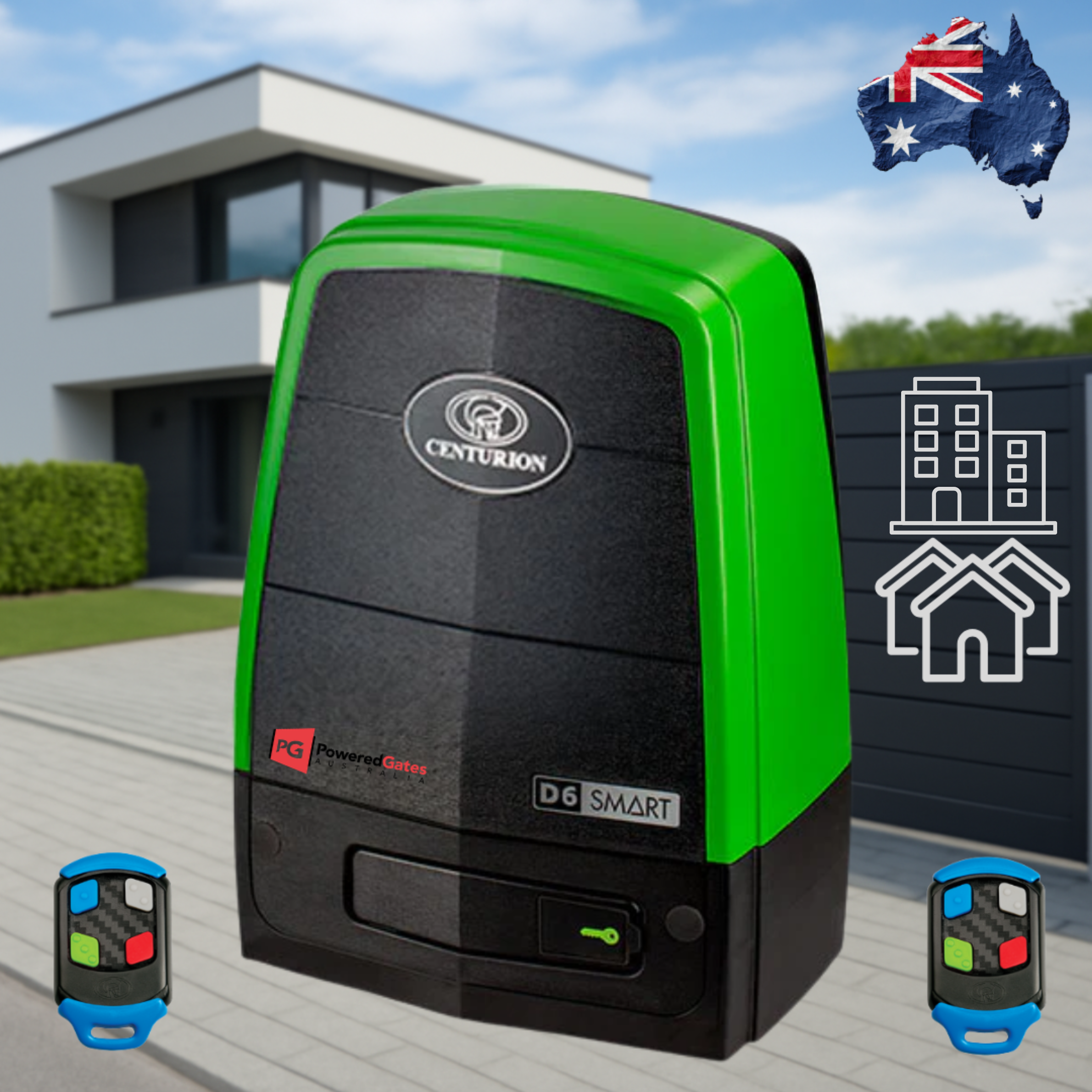 Centsys D6 Smart Sliding Gate Motor + Remotes