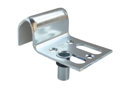 Swing Gate Hardware - Centre Ground Stop - Steel - Powered Gates Australia