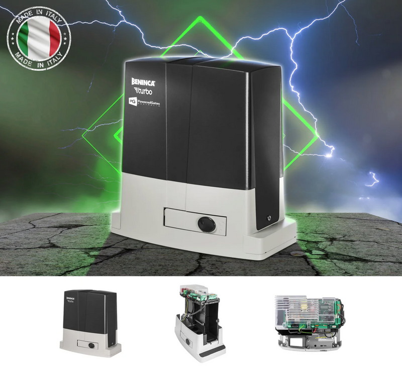 Beninca Bull Fast sliding gate motor for 600kg gates, featuring robust design and advanced automation technology.