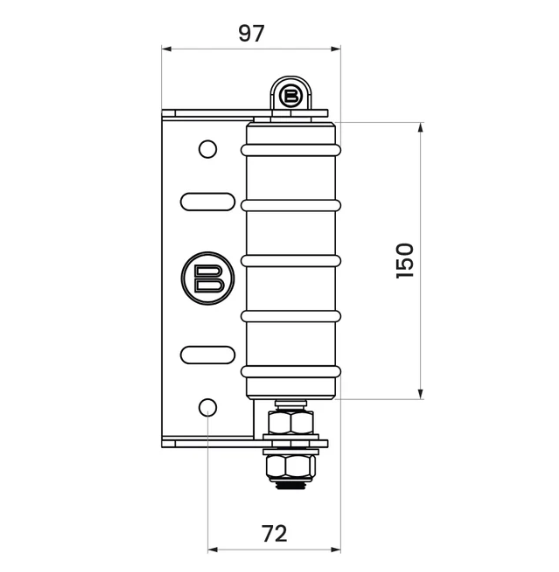 Sliding Gate Guide Roller - Hardware - Powered Gates Australia