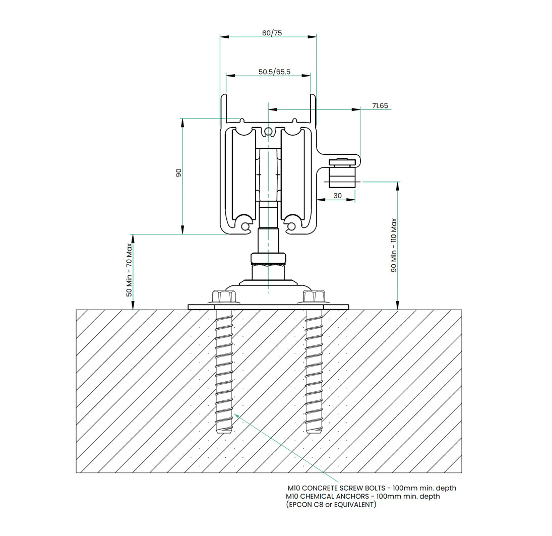 Aluminium Cantilever Sliding Gate Hardware Kit - Powered Gates Australia