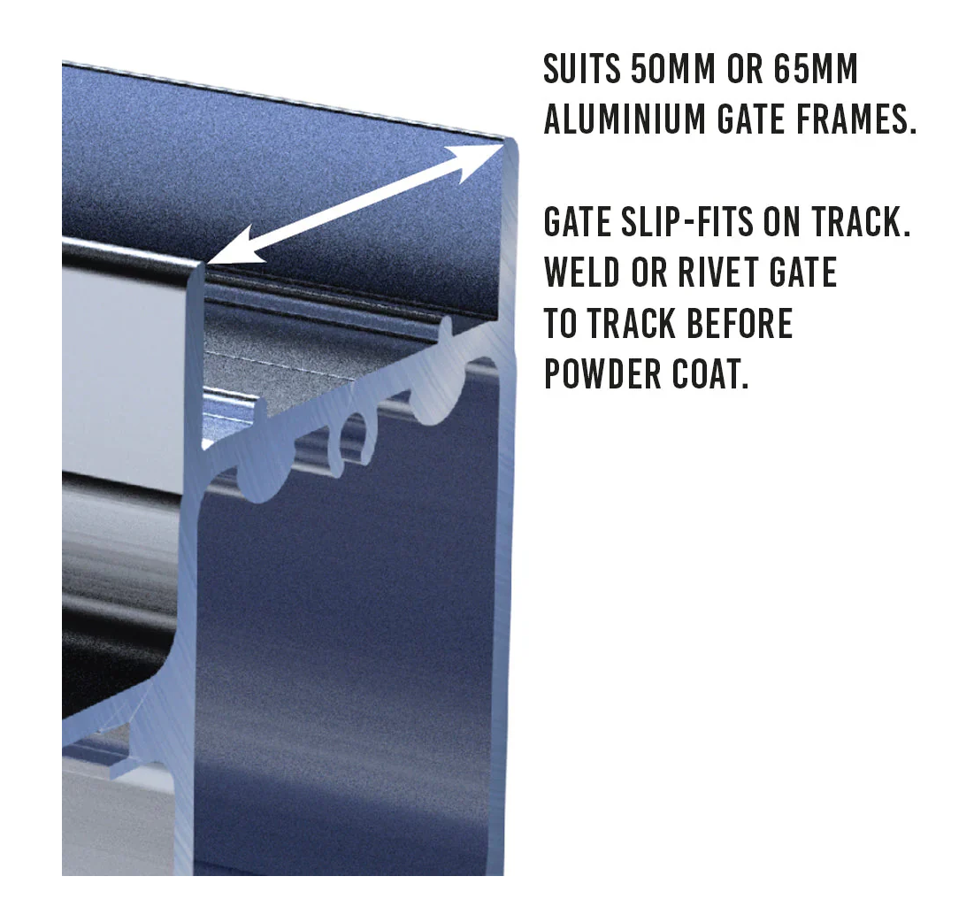 Aluminium Cantilever Sliding Gate Hardware Kit - Powered Gates Australia