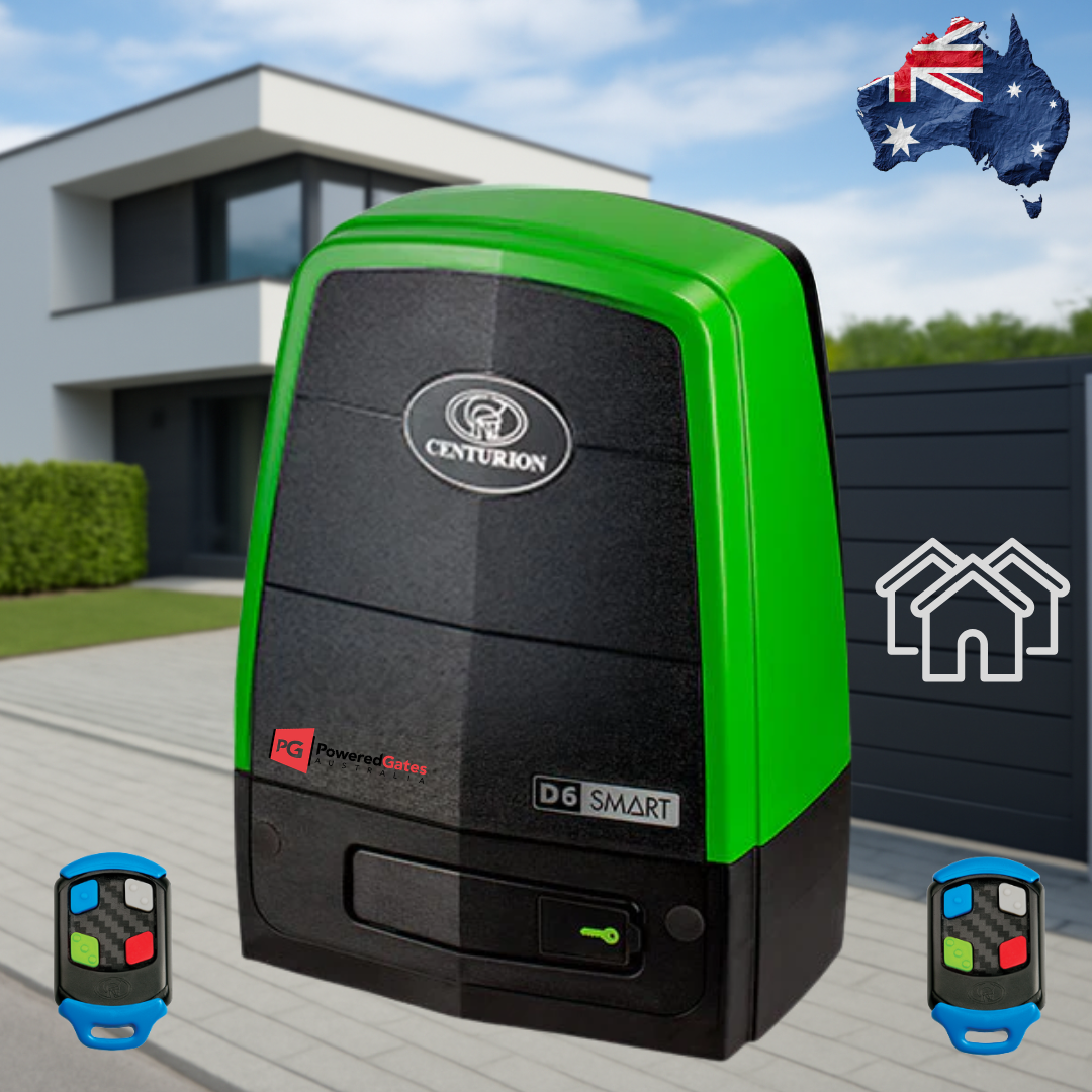 Centsys D6 Smart 600kg Fast Sliding Gate Motor + Remotes + Safety - Powered Gates Australia