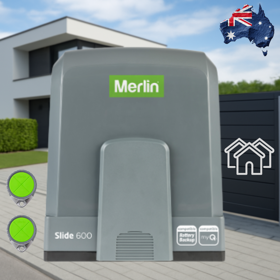 Merlin 600kg Sliding Gate Motor - Complete Kit - Powered Gates Australia