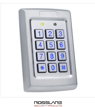 Rosslare Pin Code Entry Keypad for Gates & Doors - Stainless Steel with ...